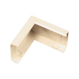 Wiremold NM8 Raceway Outside Elbow, Non-Metallic, Plastic, Ivory