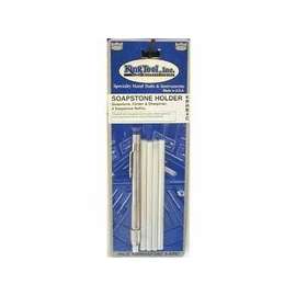 Round Soapstone Holder with Stone