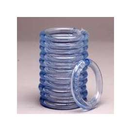 Simple Spaces SD-ORING-C3L Shower Curtain Ring, Plastic, Clear, 1 cm W, 2-1/2 in H