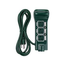 TIMER TOUCH 6 OUTLET STAKE GRN