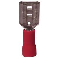 GB 20-141F Disconnect Terminal, 600 V, 22 to 16 AWG Wire, 1/4 in Stud, Vinyl Insulation, Red