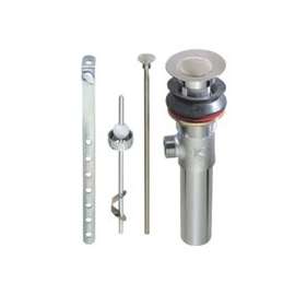 Keeney K820-77BN Lavatory Pop-Up Assembly, 1-1/4 in Connection, Brass, Brushed Nickel