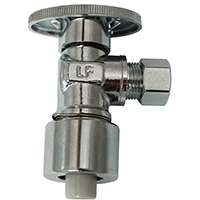 Plumb Pak PP2622POLF Stop Valve, 5/8 x 3/8 in Connection, Compression, Brass Body