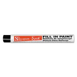 Lacquer-Stik Fill-In Paint Markers, Black, 3/8 in, Round