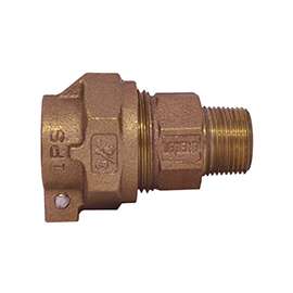 Legend T-4320NL Series 313-234NL Pipe Coupling, 3/4 in, Pack Joint x MNPT, Bronze, 100 psi Pressure