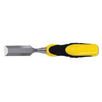 STANLEY 16-308 Chisel, 1/2 in Tip, 9-1/4 in OAL, Chrome Carbon Alloy Steel Blade, Ergonomic Handle