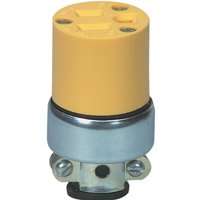 Eaton Wiring Devices WD2887 Electrical Connector, 2 -Pole, 15 A, 125 V, NEMA: NEMA 5-15, Yellow