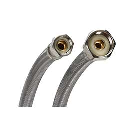 FLUIDMASTER Click Seal Series B1FV12 Water Supply Connector, 3/8 x 1/2 in, Compression x FIP, Vinyl