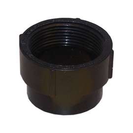 CANPLAS 103702SBC Cleanout Body, 2 in, FNPT x Spigot, ABS, Black, SCH 40 Schedule