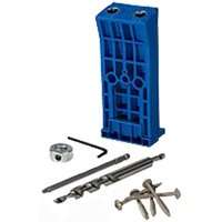 Kreg KJHD Pocket Hole Jig Kit, 2-Guide Hole, Glass Filled Nylon, For: Kreg Jig K3, K4, K4ms and K5 Benchtop Base