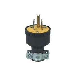 Eaton Wiring Devices BP1709 Electrical Plug, 2 -Pole, 15 A, 125 V, Slot, NEMA: NEMA 5-15, Black