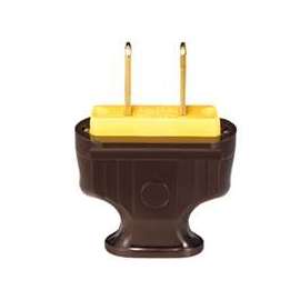 Eaton Wiring Devices BP1912B-SP-L Electrical Plug, 2 -Pole, 15 A, 125 V, NEMA: NEMA 1-15, Brown
