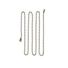 Eaton Wiring Devices BP331BB Ball Chain with End Bell and Connector, #6 Chain, 3 ft L Chain, Brass