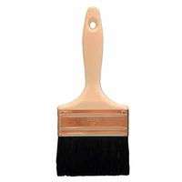 Industrial Paint Brushes, 3 in wide, 2 1/4 in trim, Black Bristle, Wood handle