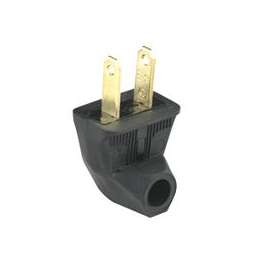 Eaton Wiring Devices BP84BK-SP Electrical Plug, 2 -Pole, 15 A, 125 V, NEMA: NEMA 1-15, Black