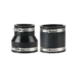 ProSource Coupling, 6 x 4 in, PVC, Black