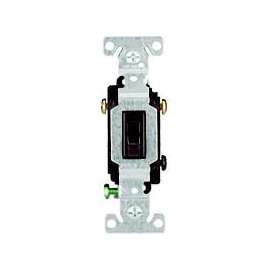 Eaton Wiring Devices 1303-7B-BOX Toggle Switch, 15 A, 120 V, Polycarbonate Housing Material, Brown