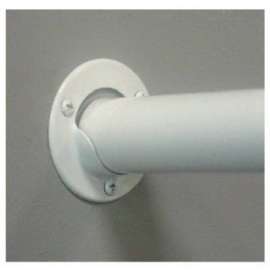 2PK WHT STL Pole Socket