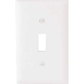 WHT 1G 1TOG Wall Plate