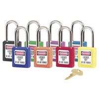 No. 410 & 411 Lightweight Xenoy Safety Lockout Padlocks, Purple, Keyed Diff.