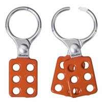 Safety Series Lockout Hasps, 2 in W x 4 7/8 in L, 1 1/2 Jaw dia.