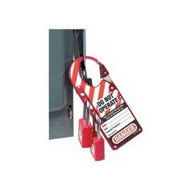 Snap-On Hasps, 2 7/8 in W x 7 in L, Red