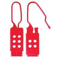 Safety Series Lockout Hasps, 1 5/8 in W x  6 7/8 in L, 1 in Jaw dia.