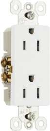 15A WHT 2P Deco Outlet
