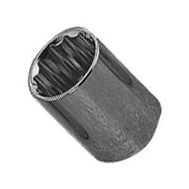 Vulcan MT6518369 Drive Socket, 1 in Socket, 1/2 in Drive, 12-Point, Chrome Vanadium Steel, Chrome