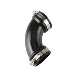 ProSource QL-300 Qwik Pipe Elbow, 3 in, 90 deg Angle, PVC, Black