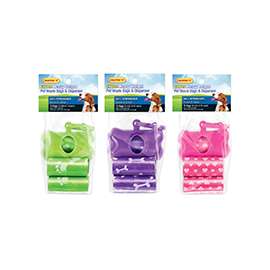 BAG DOG WASTE W/DISP 75CT