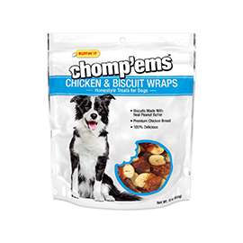 RUFFIN'IT Chomp'ems 8188 Chicken and Biscuit Wrap, Peanut Butter Flavor, 16 oz