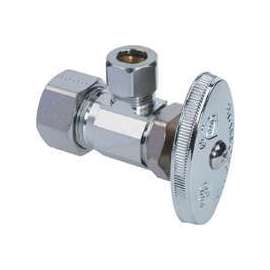 BrassCraft OCR19X C1 Stop Valve, 1/2 x 3/8 in Connection, Compression, 125 psi Pressure, Brass Body