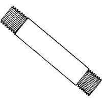 ProSource GN 11/2X24-S Pipe Nipple, 1-1/2 in, Threaded, Steel, 24 in L