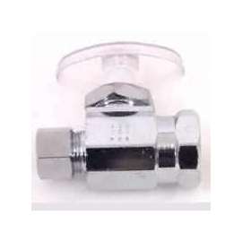 Plumb Pak PP20053LF Shut-Off Valve, 1/2 x 3/8 in Connection, FIP x Compression, Brass Body