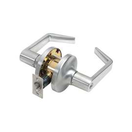 Tell Manufacturing CL100010 Storeroom Lever, Zinc Dichromate, 2-3/4 in Backset, 1-3/8 to 2 in Thick Door