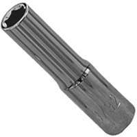 Vulcan MT6487802 Drive Socket, 5 mm Socket, 1/4 in Drive, 6-Point, Chrome Vanadium Steel, Chrome