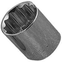 Vulcan MT6534185 Drive Socket, 32 mm Socket, 1/2 in Drive, 12-Point, Chrome Vanadium Steel, Chrome