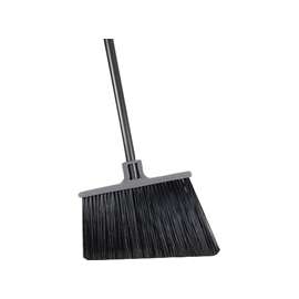 Quickie 754 Angle Broom, 15 in Sweep Face, Polypropylene Bristle, Steel Handle
