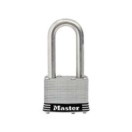 Master Lock 1SSKADLFHC Padlock, Keyed Alike Key, 5/16 in Dia Shackle, 1-1/2 in H Shackle, Stainless Steel Shackle