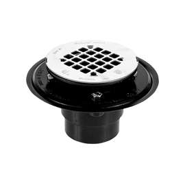 Oatey 42261 Shower Drain, ABS, Black, For: 2 in, 3 in Pipes