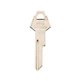 HY-KO 11010Y152 Key Blank, Brass, Nickel, For: Chrysler Vehicle Locks