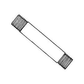 ProSource GN 2X18-S Pipe Nipple, 2 in, Threaded, Steel, 18 in L