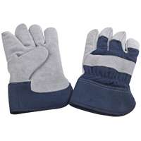 Diamondback JF 6317 Gloves, For All Genders, L, 11.5 in L, Continuous Thumb, Wide Safety Cuff, Polyester Lining, Blue