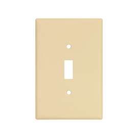 WALL PLATE JMBO TGL 1GANG IVRY