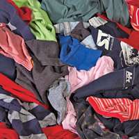 ALL RAGS R301-50 T-Shirt Knit Rag, 15 in L, 15 in W, Cotton