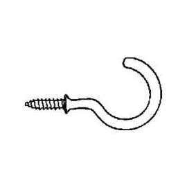 Landscapers Select GB0263L Storage Hook, 1-27/64 L, 2-3/4 in H, Steel, White, Wall Mount Mounting