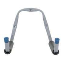 CRAWFORD HHA2 Ladder Hanger, 75 lb, Wall Mounting, Steel, Gray, Powder-Coated