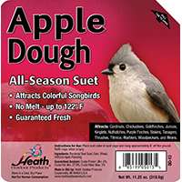 HEATH DD-13 Suet Cake, All-Season, Apple Dough Flavor, 11.25 oz