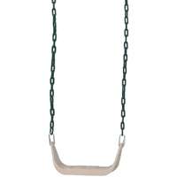 PLAYSTAR PS 7946 Rigid Swing Seat, Metal/Plastic, Beige/Cream